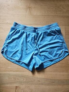 Tek Gear Bright Blue Women's Athletic Shorts with Drawstring XL